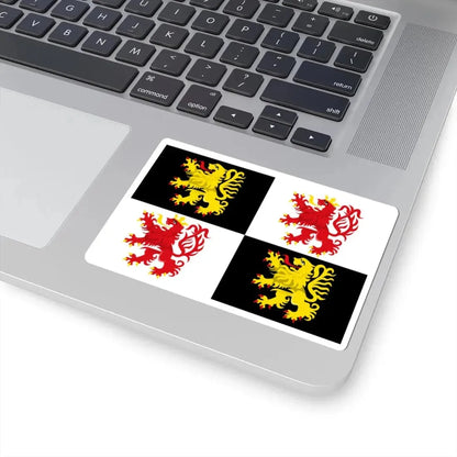Nijlen vlag (Belgium) STICKER Vinyl Kiss-Cut Decal - The Sticker Space