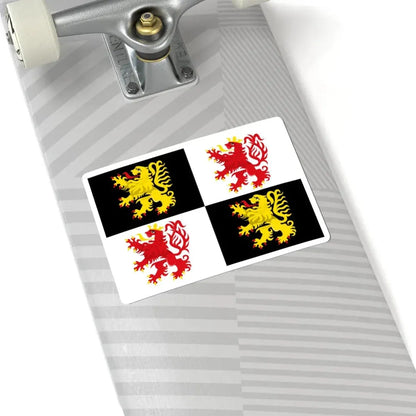 Nijlen vlag (Belgium) STICKER Vinyl Kiss-Cut Decal - The Sticker Space