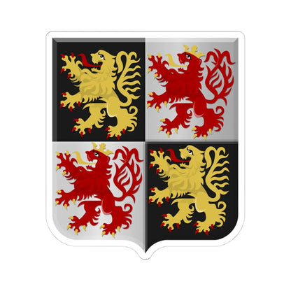 Nijlen wapen1 (Belgium) (Coat of Arms) STICKER Vinyl Kiss-Cut Decal 4 Inch White - The Sticker Space