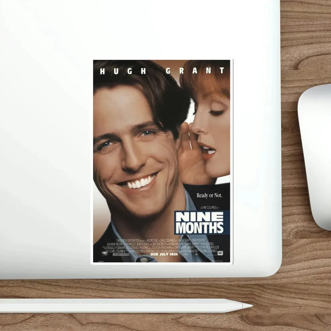 Nine Months 1995 Movie Poster STICKER Vinyl Die-Cut Decal - The Sticker Space