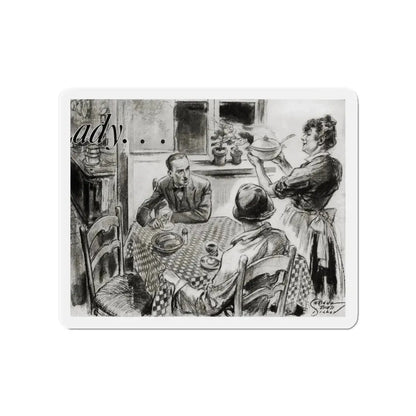 Nini Was a Lady, Cosmopolitan, January 1934 (Magazine Illustration) Refrigerator Magnet - The Sticker Space