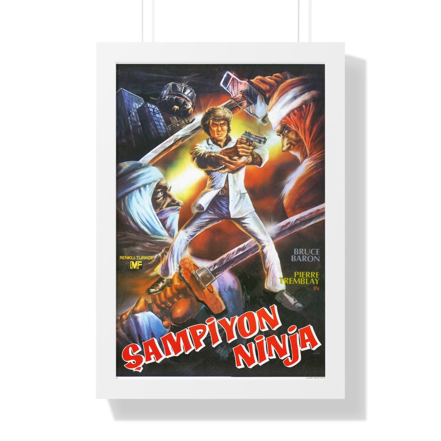 NINJA CHAMPION 1986 - Framed Movie Poster-16″ x 24″-The Sticker Space