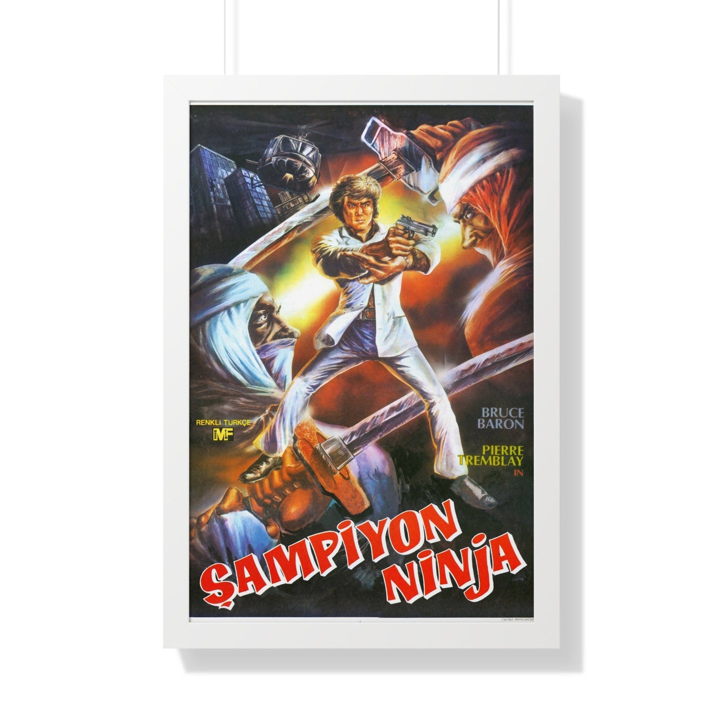 NINJA CHAMPION 1986 - Framed Movie Poster-20" x 30"-The Sticker Space