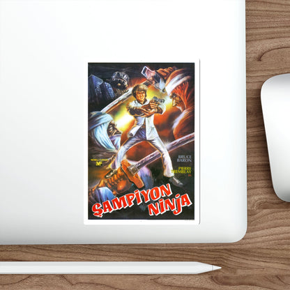 NINJA CHAMPION 1986 Movie Poster STICKER Vinyl Die-Cut Decal-The Sticker Space