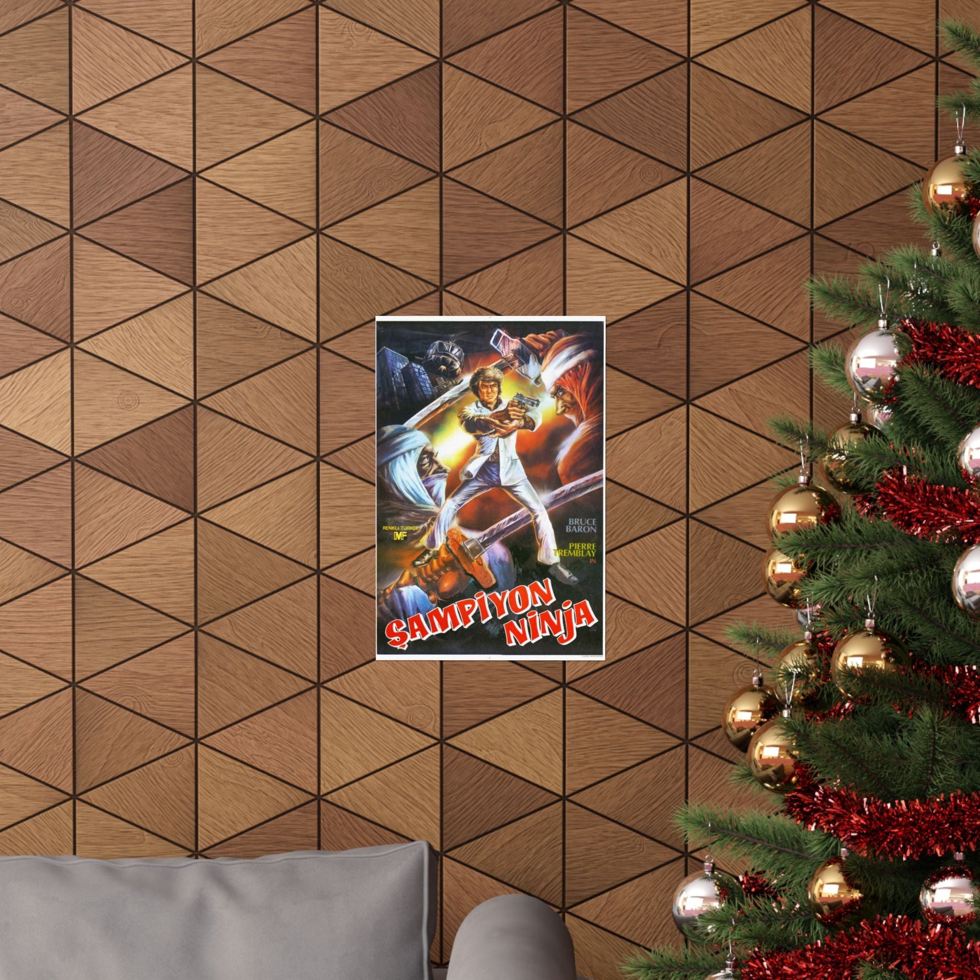 NINJA CHAMPION 1986 - Paper Movie Poster-The Sticker Space