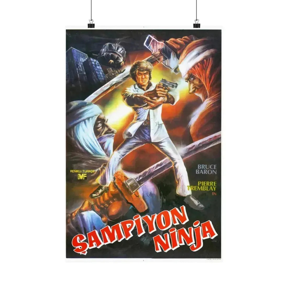 NINJA CHAMPION 1986 - Paper Movie Poster 16″ x 24″ Matte - The Sticker Space