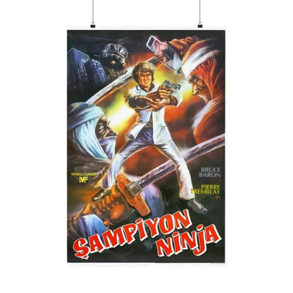 NINJA CHAMPION 1986 - Paper Movie Poster 24″ x 36″ Matte - The Sticker Space