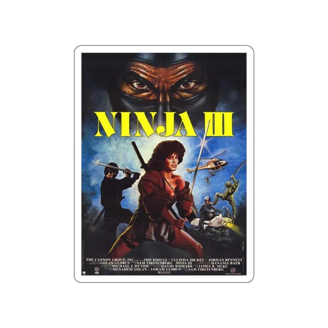 NINJA III 1984 Movie Poster STICKER Vinyl Die-Cut Decal 6 Inch - The Sticker Space