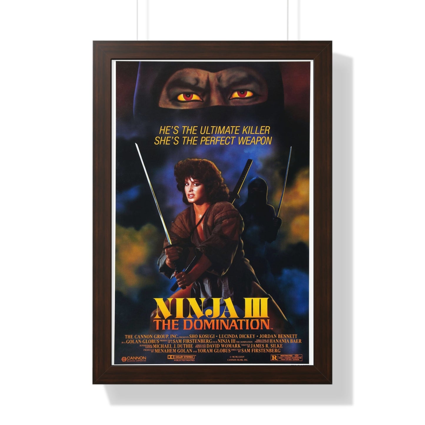 NINJA III (3) 1984 - Framed Movie Poster-16″ x 24″-The Sticker Space