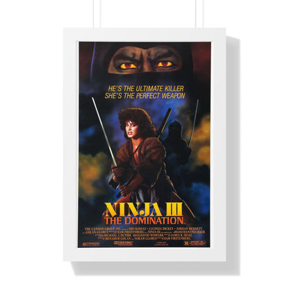 NINJA III (3) 1984 - Framed Movie Poster-16″ x 24″-The Sticker Space