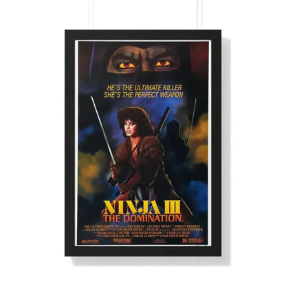NINJA III (3) 1984 - Framed Movie Poster 20" x 30" Black - The Sticker Space