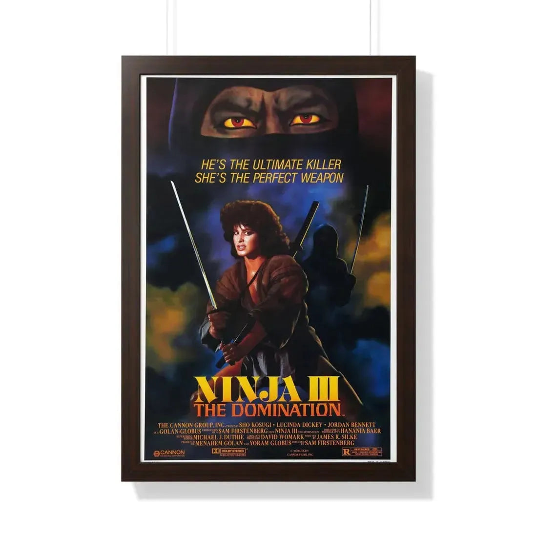 NINJA III (3) 1984 - Framed Movie Poster - The Sticker Space