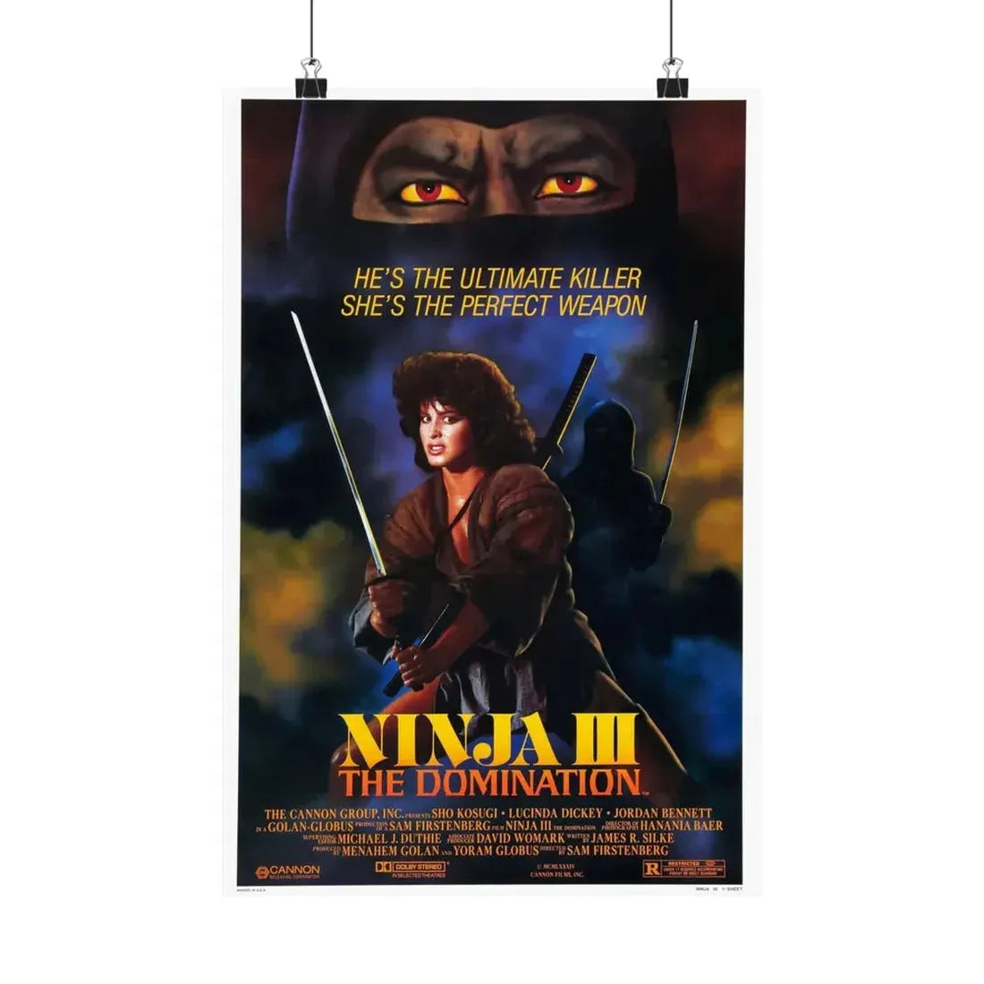 NINJA III (3) 1984 - Paper Movie Poster - The Sticker Space