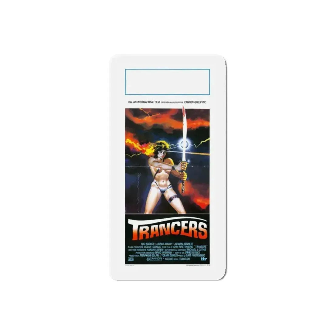 NINJA III (ITALIAN) 1984 Movie Poster - Refrigerator Magnet 5 Inch Die-Cut - The Sticker Space