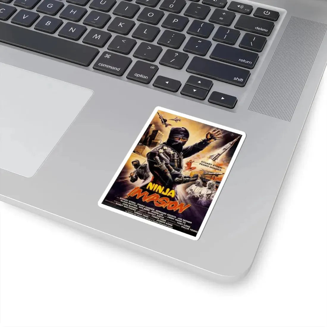 NINJA INVASION (THUNDERING NINJA) 1987 Movie Poster - STICKER Vinyl Kiss-Cut Decal - The Sticker Space