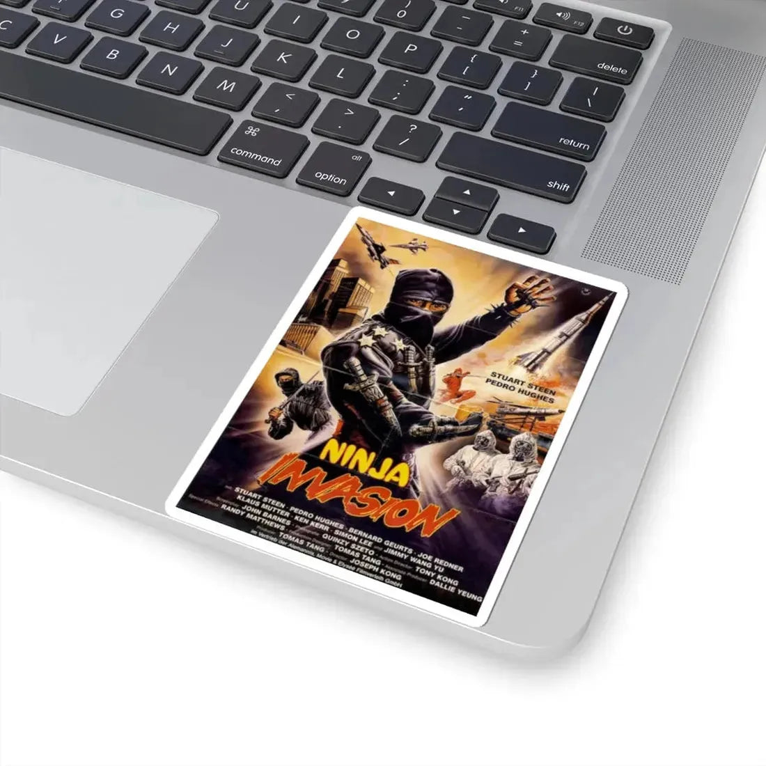 NINJA INVASION (THUNDERING NINJA) 1987 Movie Poster - STICKER Vinyl Kiss-Cut Decal - The Sticker Space