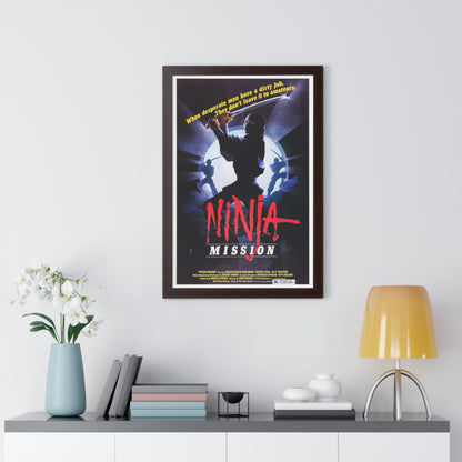 NINJA MISSION (2) 1984 - Framed Movie Poster-The Sticker Space