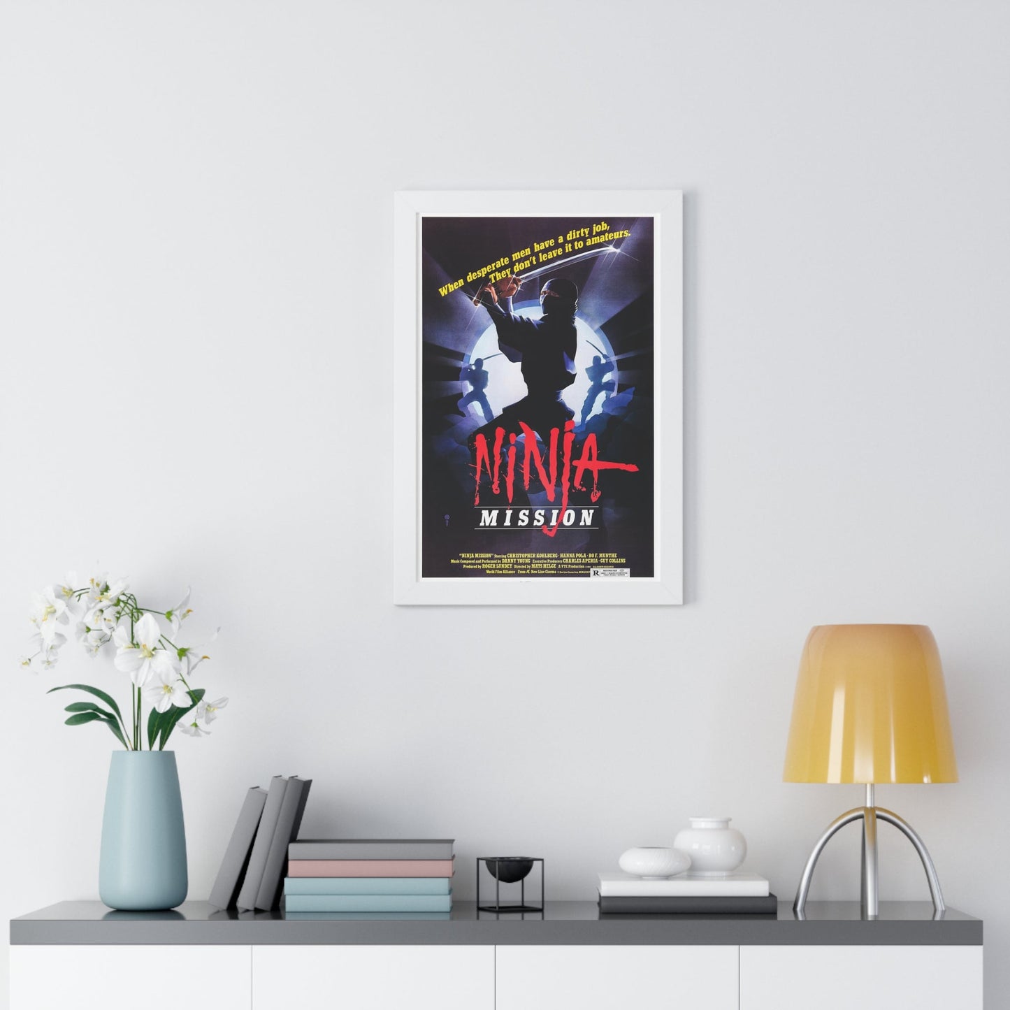 NINJA MISSION (2) 1984 - Framed Movie Poster-The Sticker Space