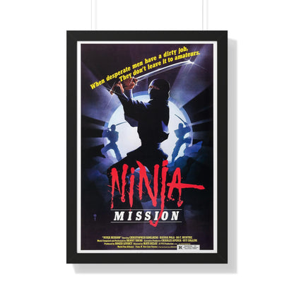 NINJA MISSION (2) 1984 - Framed Movie Poster-20" x 30"-The Sticker Space