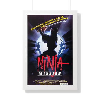 NINJA MISSION (2) 1984 - Framed Movie Poster-20" x 30"-The Sticker Space