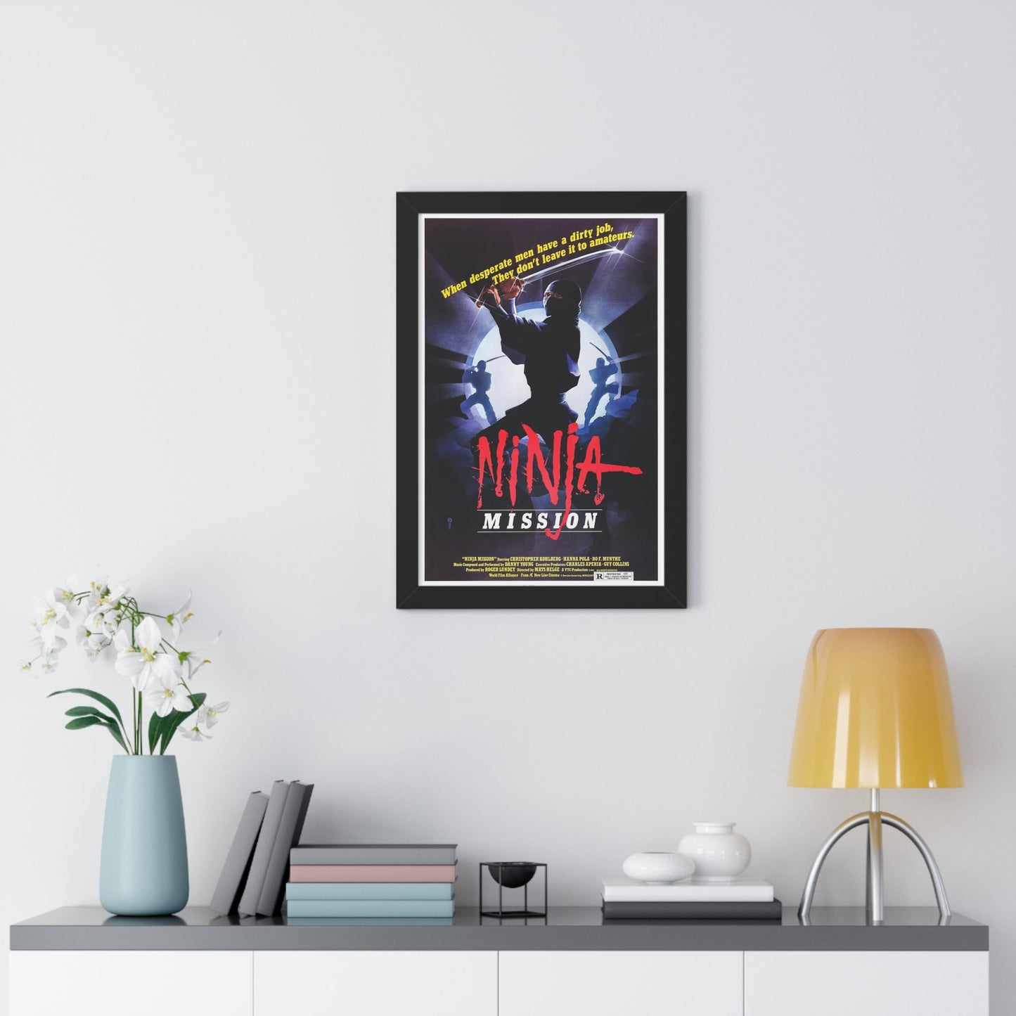 NINJA MISSION (2) 1984 - Framed Movie Poster-The Sticker Space