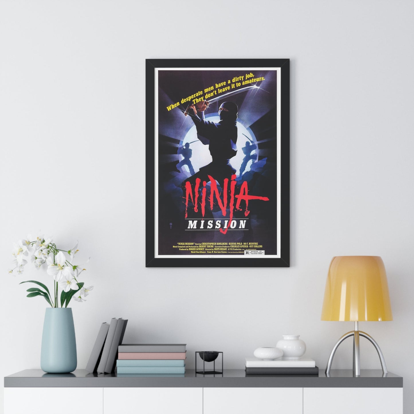 NINJA MISSION (2) 1984 - Framed Movie Poster-The Sticker Space