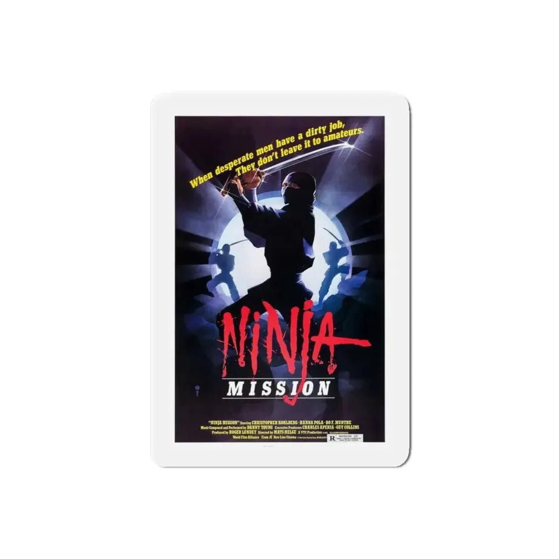 NINJA MISSION (2) 1984 Movie Poster - Refrigerator Magnet - The Sticker Space