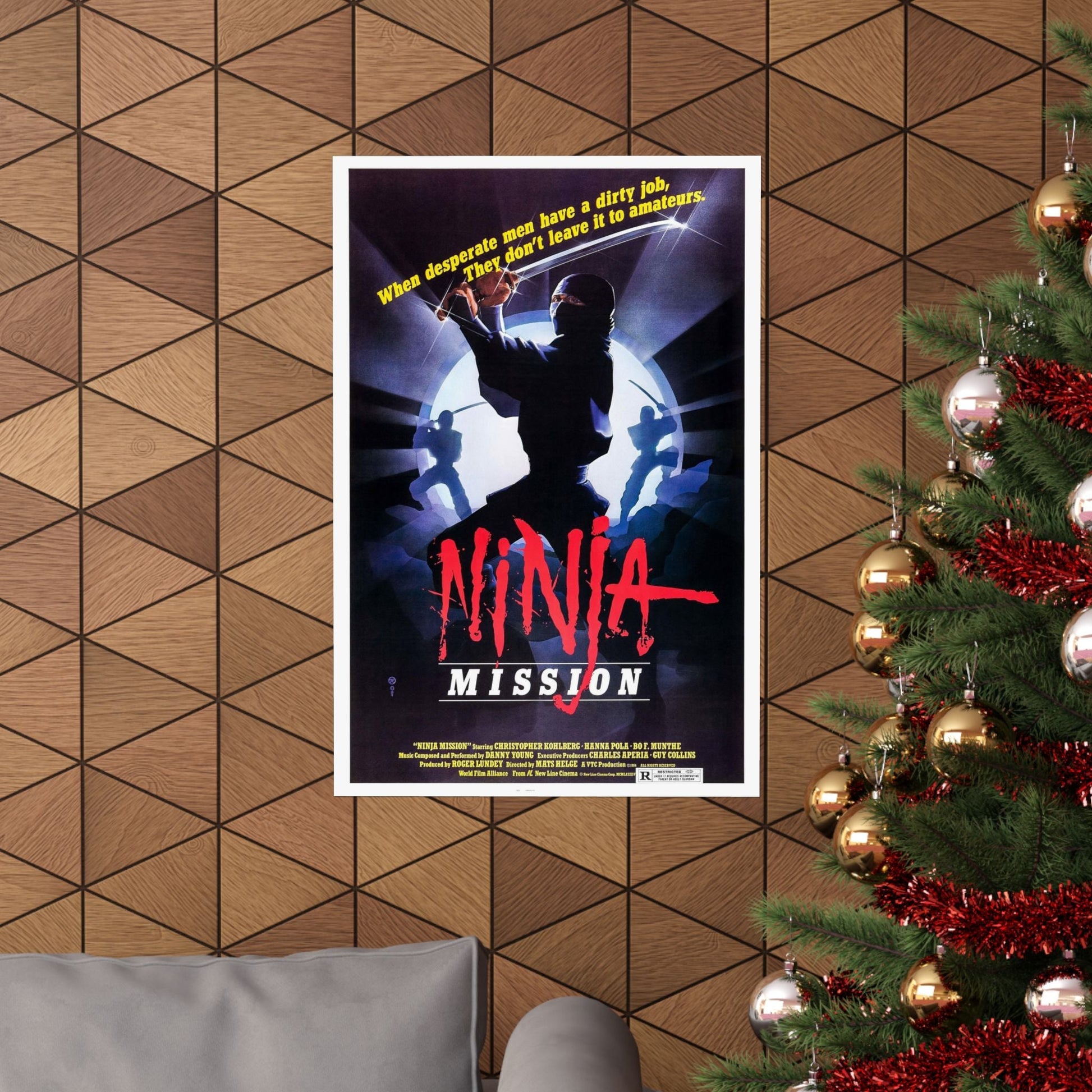 NINJA MISSION (2) 1984 - Paper Movie Poster-The Sticker Space