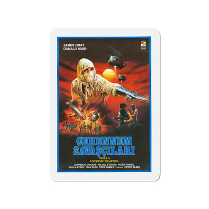 NINJA'S EXTREME WEAPONS 1988 Movie Poster - Refrigerator Magnet - The Sticker Space