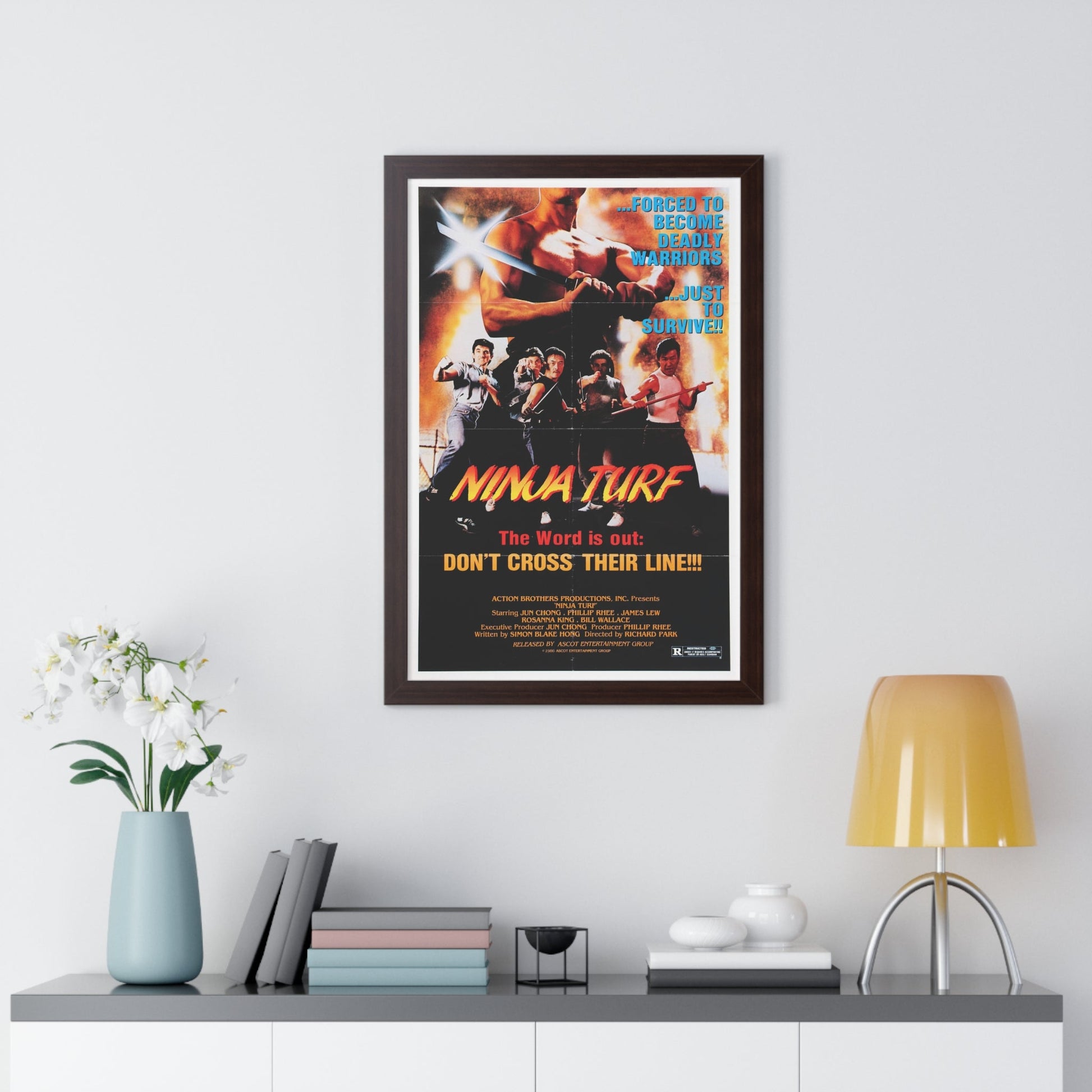 NINJA TURF (LA STREETFIGHTERS) 1985 - Framed Movie Poster-The Sticker Space