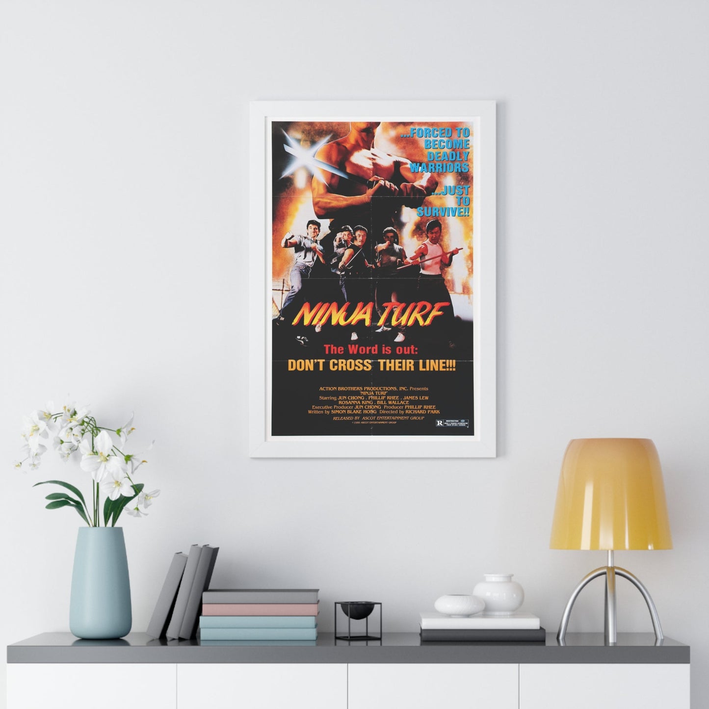 NINJA TURF (LA STREETFIGHTERS) 1985 - Framed Movie Poster-The Sticker Space