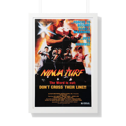 NINJA TURF (LA STREETFIGHTERS) 1985 - Framed Movie Poster-20" x 30"-The Sticker Space