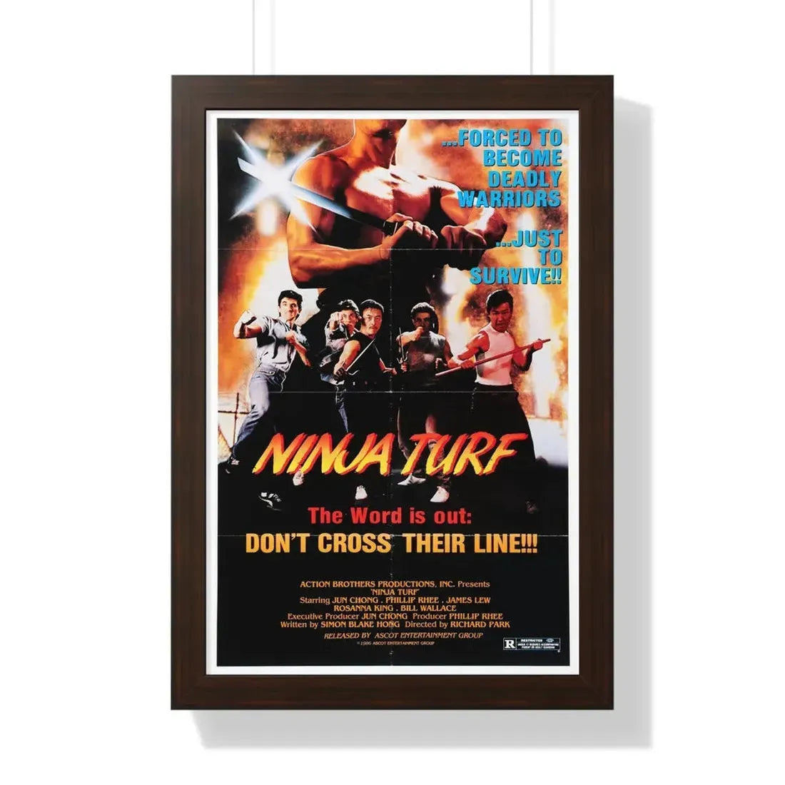 NINJA TURF (LA STREETFIGHTERS) 1985 - Framed Movie Poster - The Sticker Space