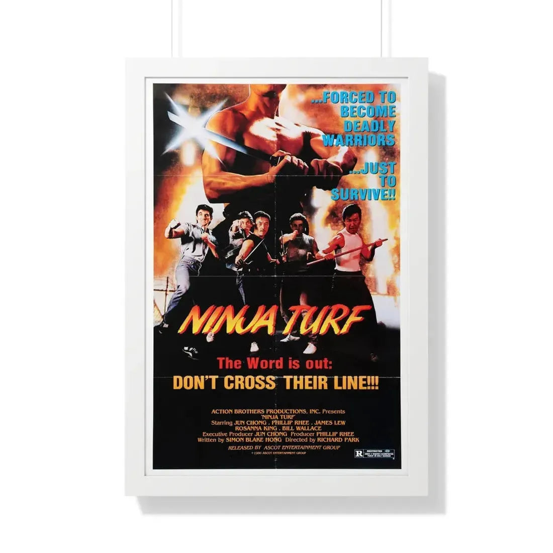 NINJA TURF (LA STREETFIGHTERS) 1985 - Framed Movie Poster - The Sticker Space
