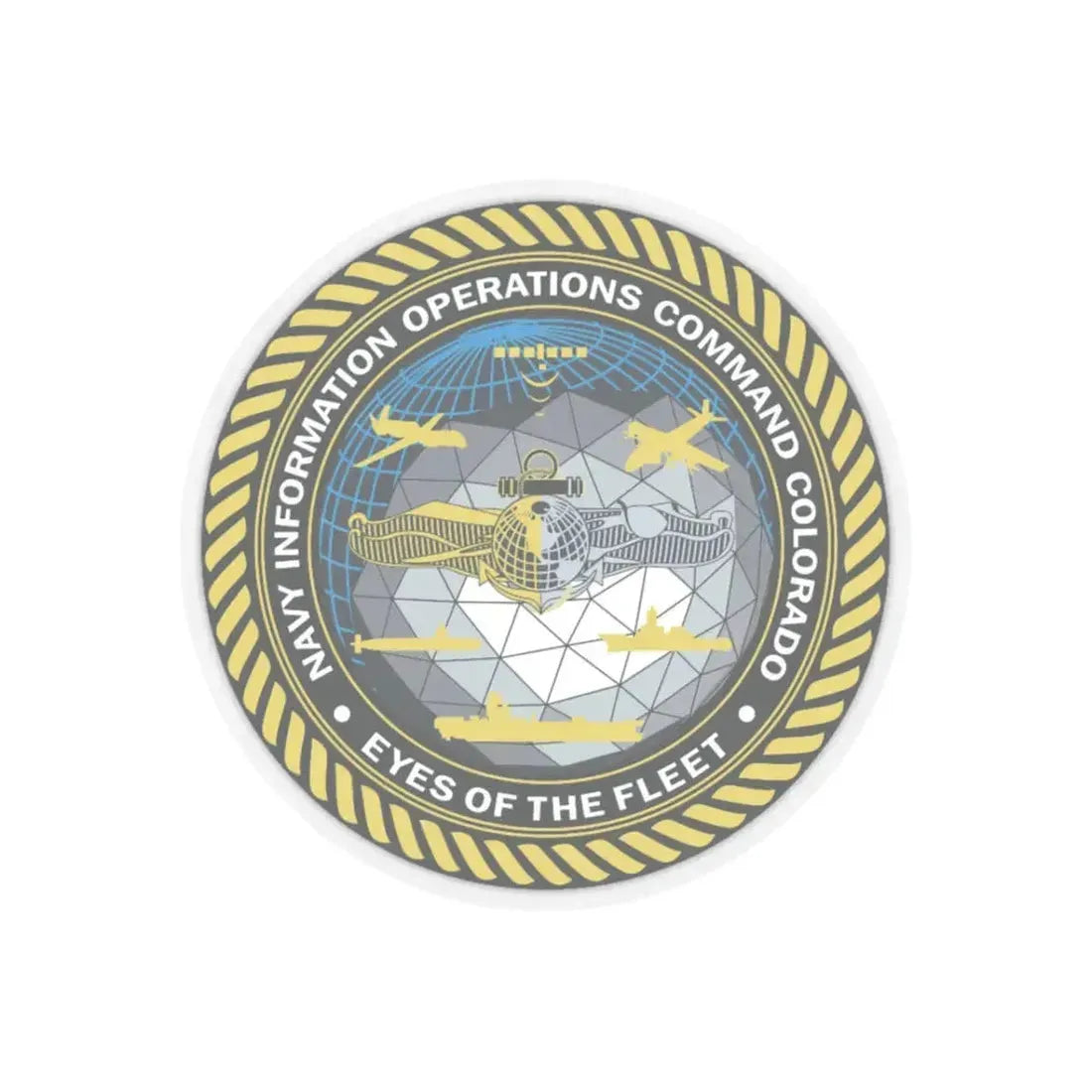 NIOC Colorado (U.S. Navy) STICKER Vinyl Kiss-Cut Decal 3 Inch Transparent - The Sticker Space