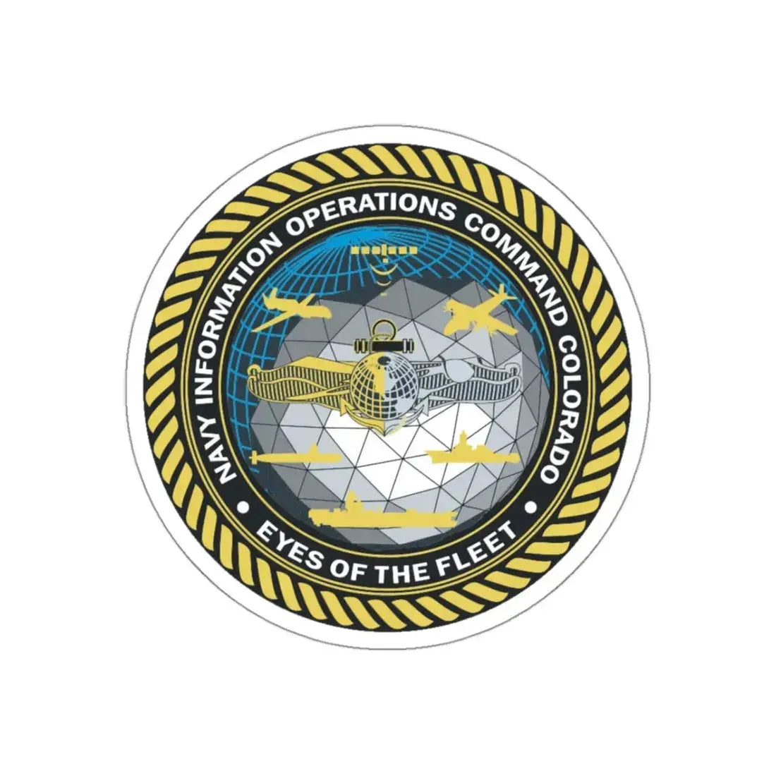NIOC Colorado (U.S. Navy) STICKER Vinyl Kiss-Cut Decal 3 Inch White - The Sticker Space