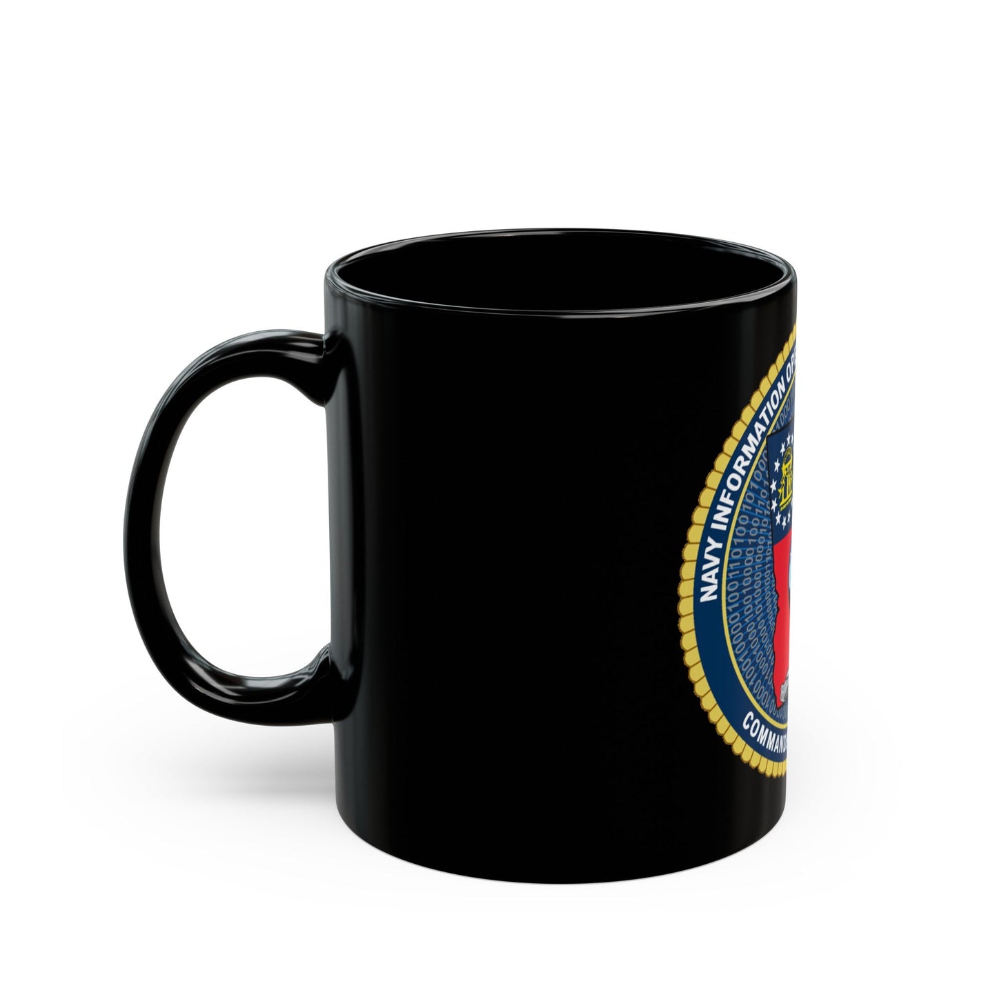 NIOC Georgia Commander Tenth Fleet (U.S. Navy) Black Coffee Mug-The Sticker Space