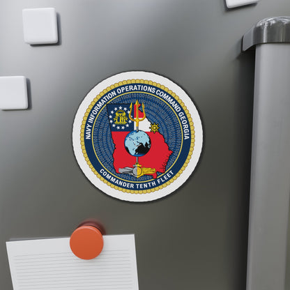 NIOC Georgia Commander Tenth Fleet (U.S. Navy) Die-Cut Magnet-The Sticker Space