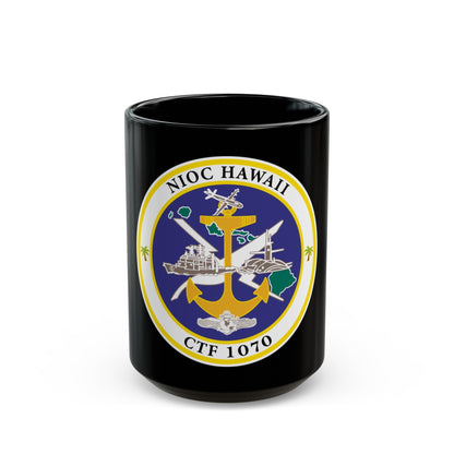 NIOC Hawaii CFT 1070 (U.S. Navy) Black Coffee Mug-15oz-The Sticker Space