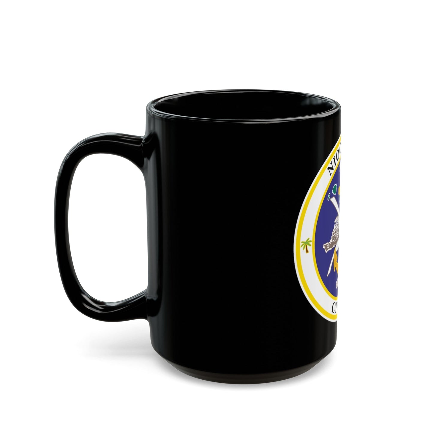 NIOC Hawaii CFT 1070 (U.S. Navy) Black Coffee Mug-The Sticker Space