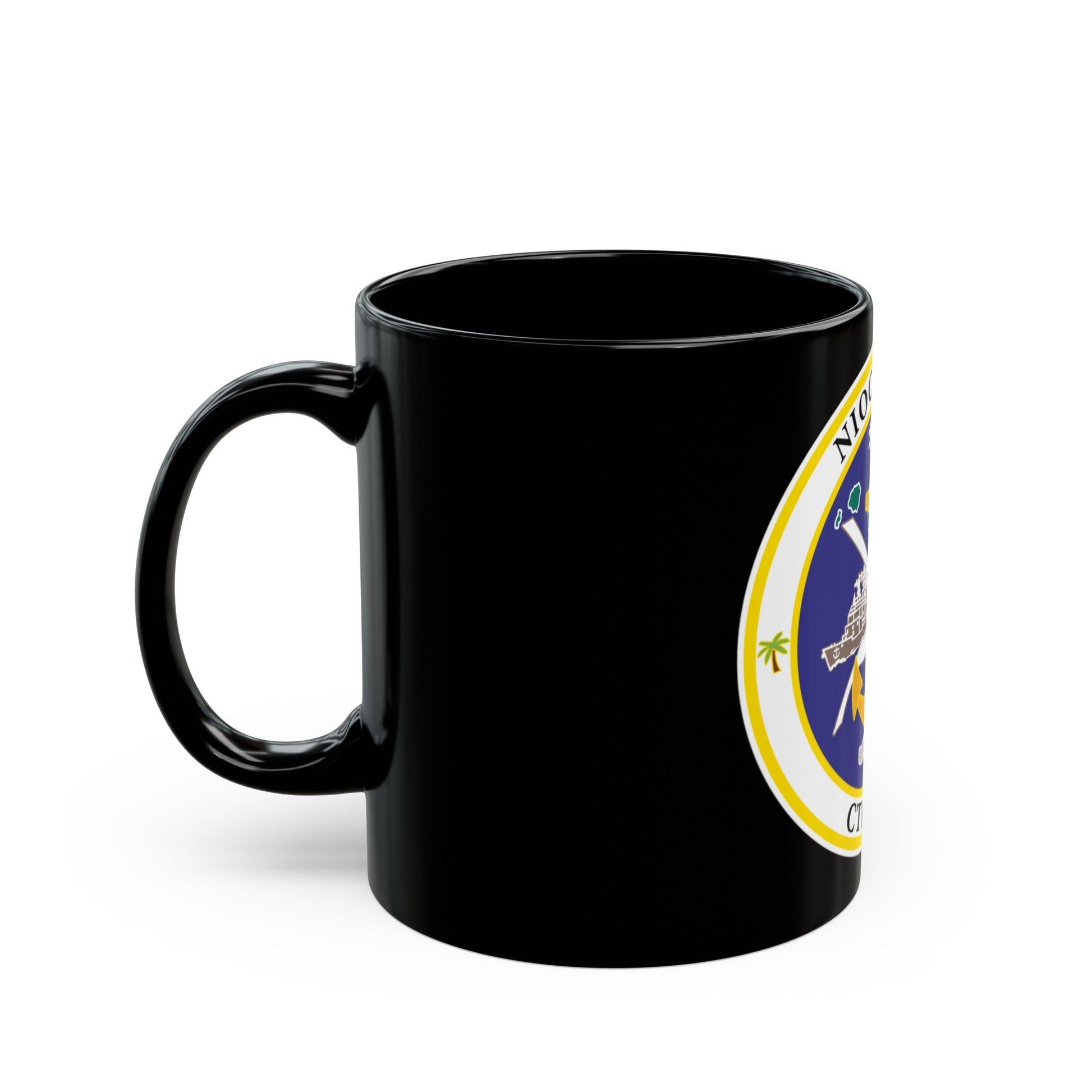 NIOC Hawaii CFT 1070 (U.S. Navy) Black Coffee Mug-The Sticker Space