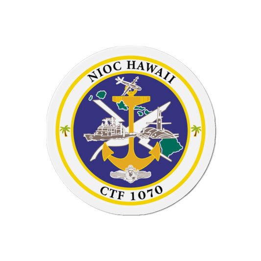 NIOC Hawaii CFT 1070 (U.S. Navy) Die-Cut Magnet-2" x 2"-The Sticker Space