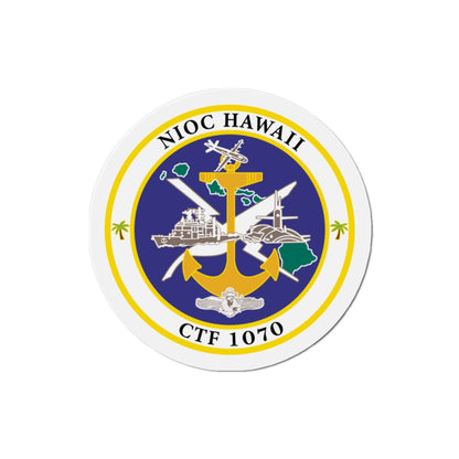 NIOC Hawaii CFT 1070 (U.S. Navy) Die-Cut Magnet-3" x 3"-The Sticker Space