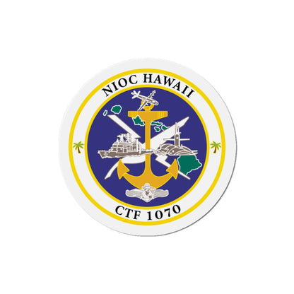 NIOC Hawaii CFT 1070 (U.S. Navy) Die-Cut Magnet-4" x 4"-The Sticker Space