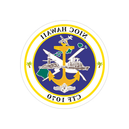 NIOC Hawaii CFT 1070 (U.S. Navy) REVERSE PRINT Transparent STICKER