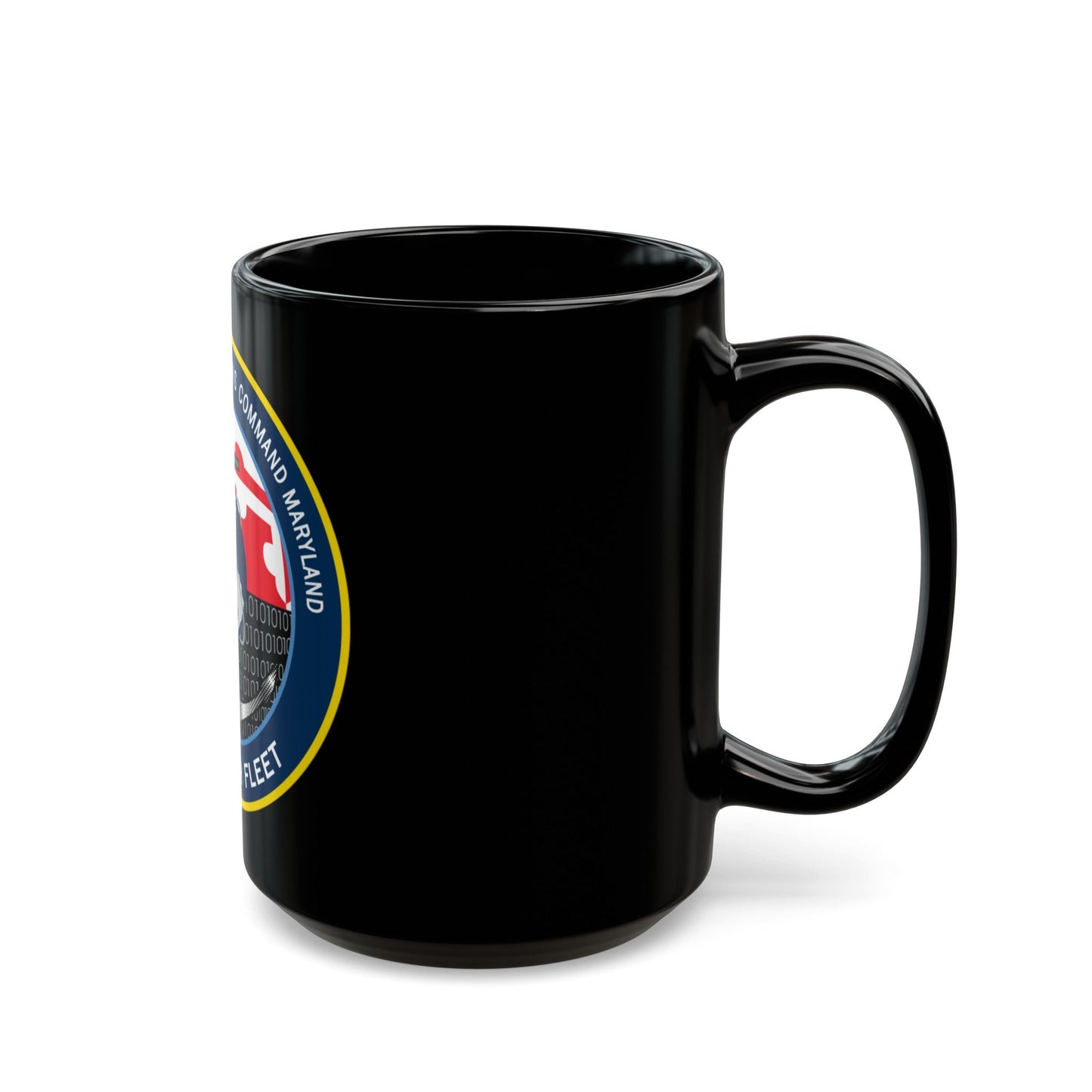 NIOC Maryland (U.S. Navy) Black Coffee Mug-The Sticker Space