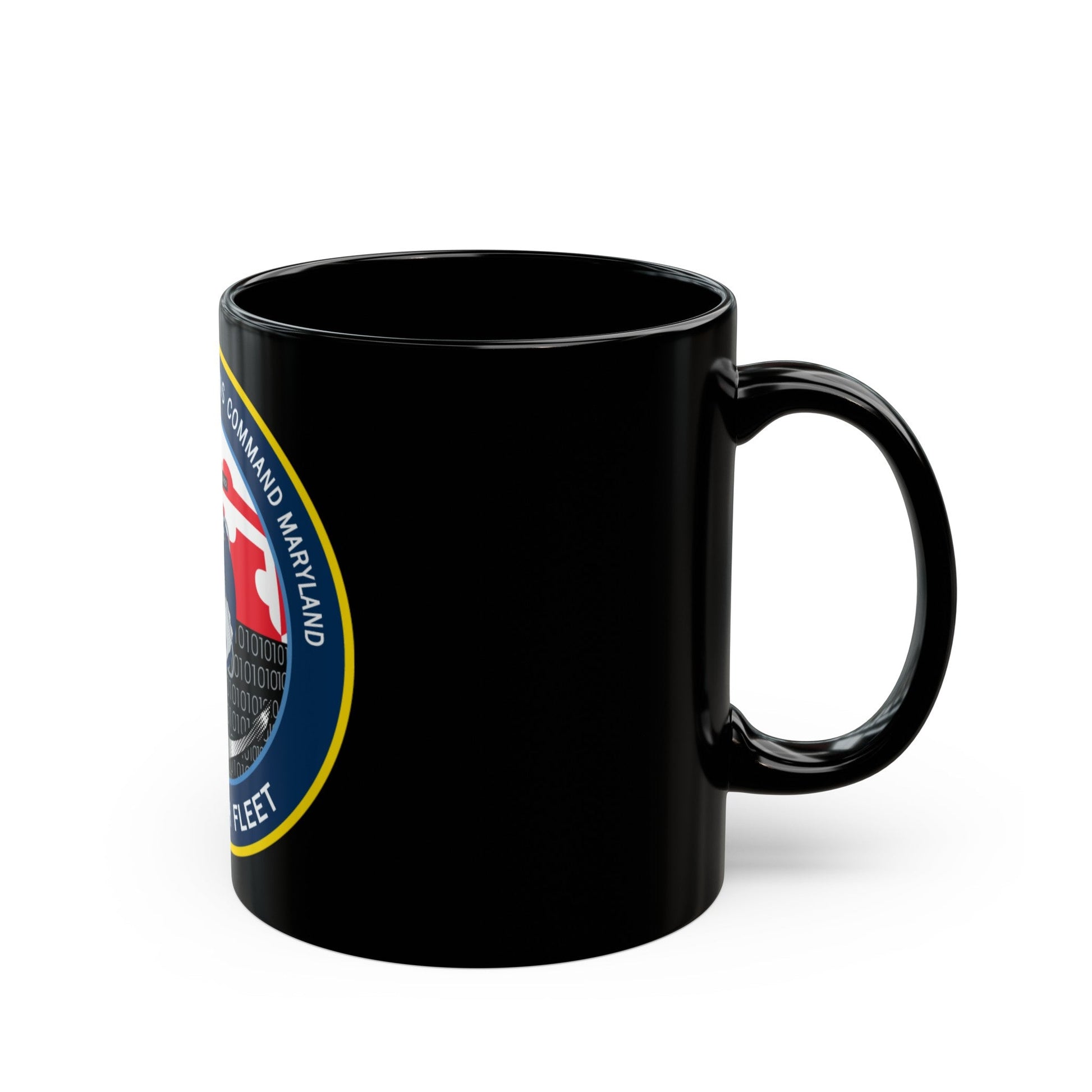 NIOC Maryland (U.S. Navy) Black Coffee Mug-The Sticker Space