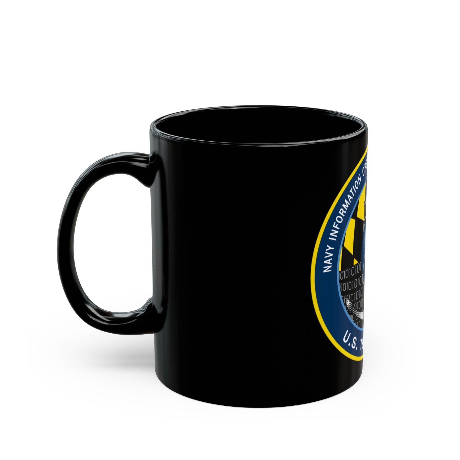 NIOC Maryland (U.S. Navy) Black Coffee Mug-The Sticker Space