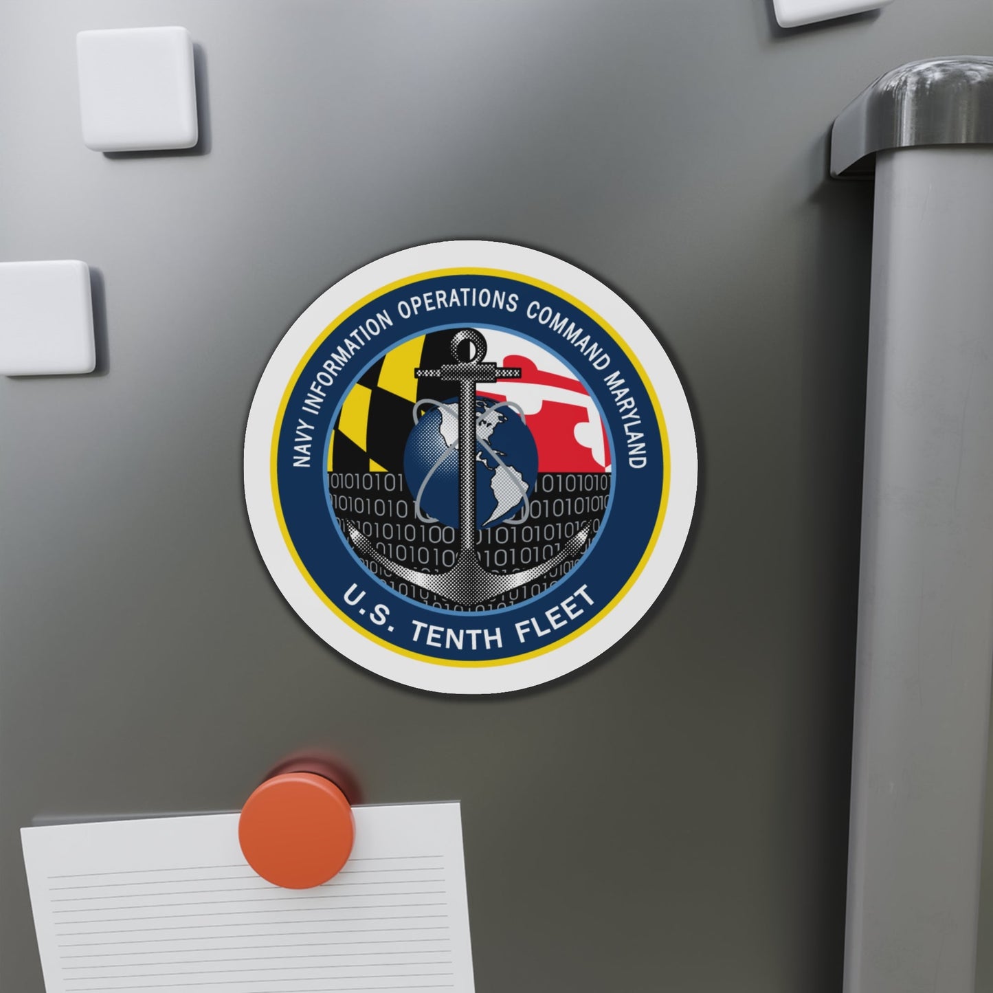 NIOC Maryland (U.S. Navy) Die-Cut Magnet-The Sticker Space