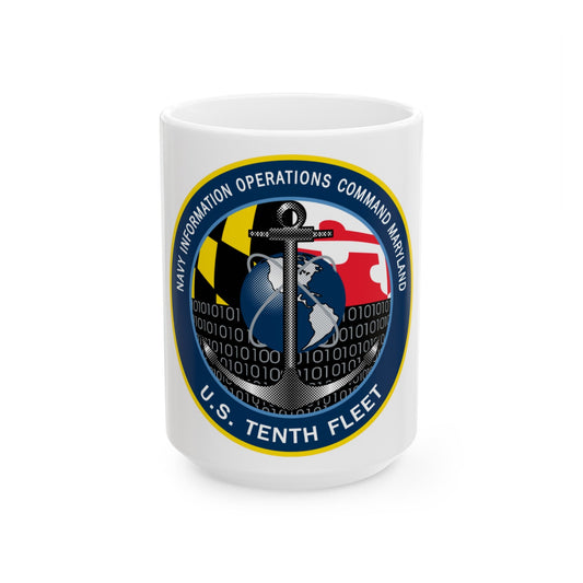 NIOC Maryland (U.S. Navy) White Coffee Mug-15oz-The Sticker Space